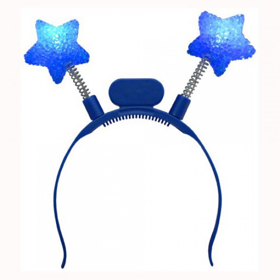 Blue star Flashing Head Boppers - pack of 12